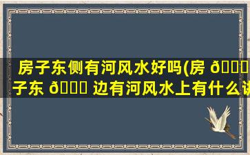 房子东侧有河风水好吗(房 🐒 子东 🐈 边有河风水上有什么讲究)